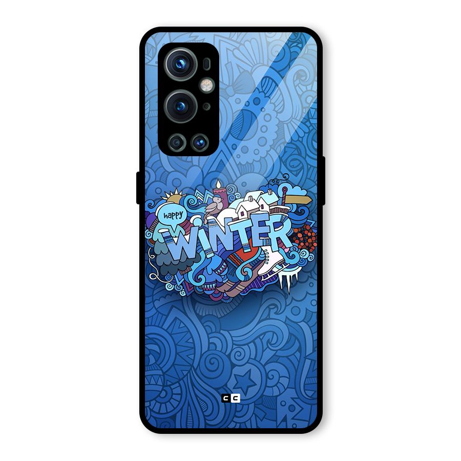 Happy Winter Glass Back Case for OnePlus 9 Pro