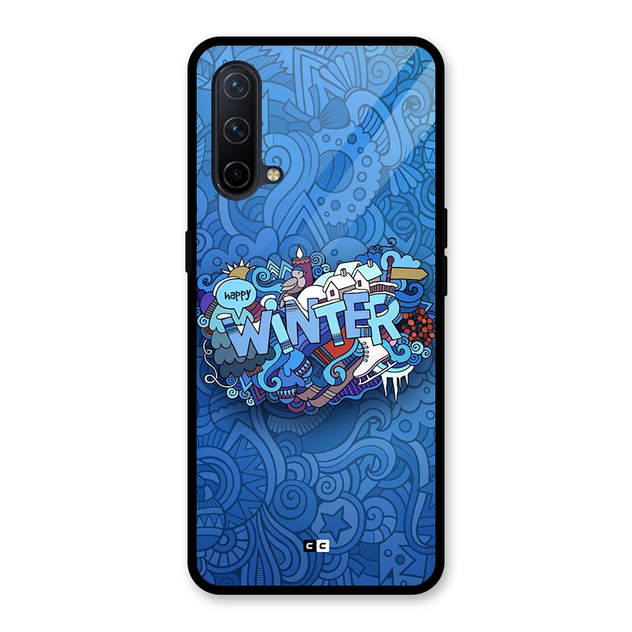 Happy Winter Glass Back Case for OnePlus Nord CE 5G