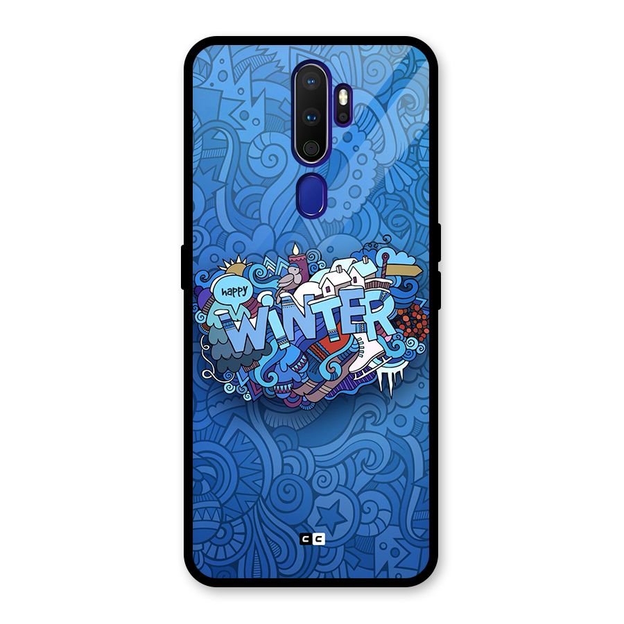 Happy Winter Glass Back Case for Oppo A9 (2020)