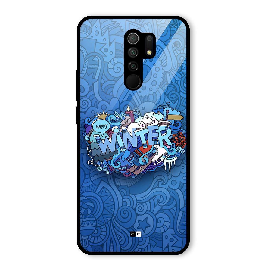 Happy Winter Glass Back Case for Poco M2