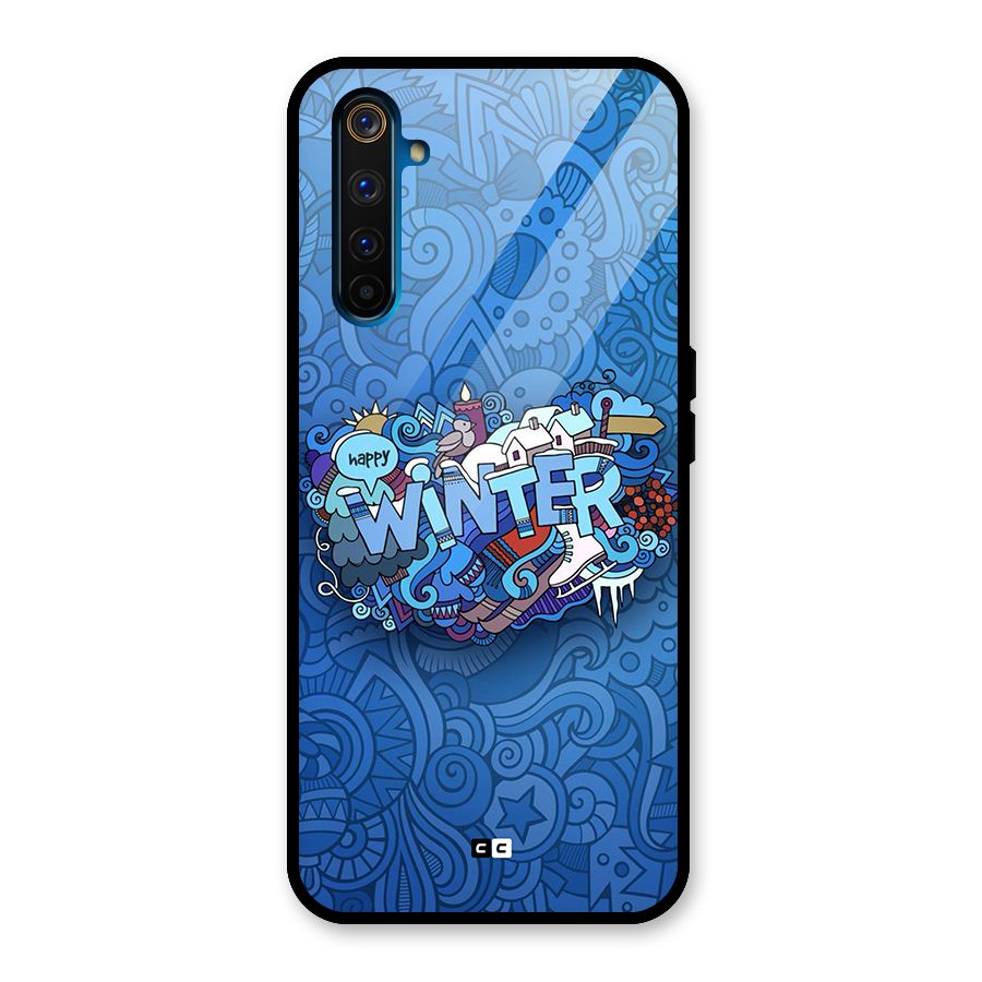 Happy Winter Glass Back Case for Realme 6 Pro