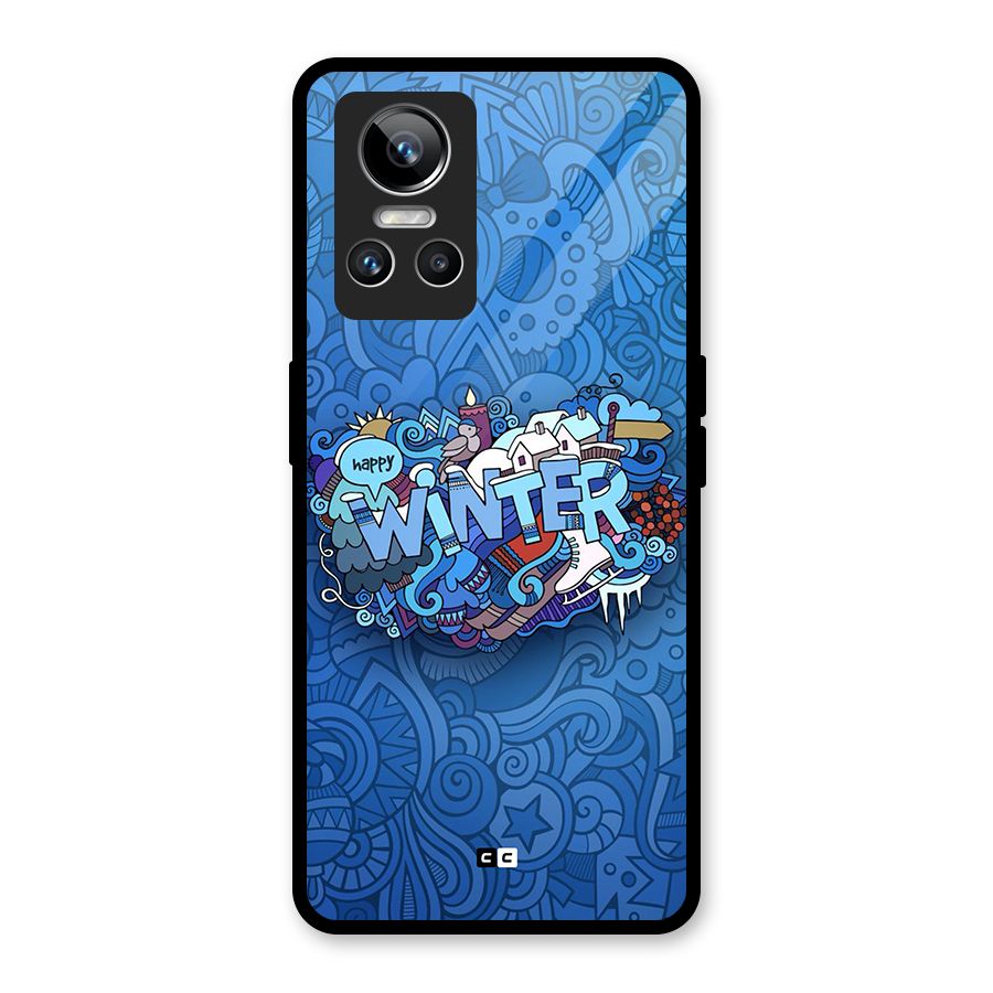 Happy Winter Glass Back Case for Realme GT Neo 3