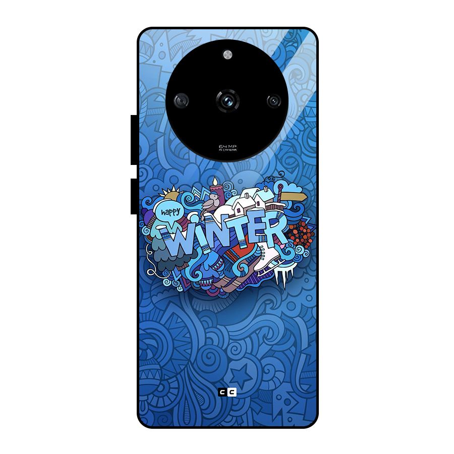 Happy Winter Glass Back Case for Realme Narzo 60 5G
