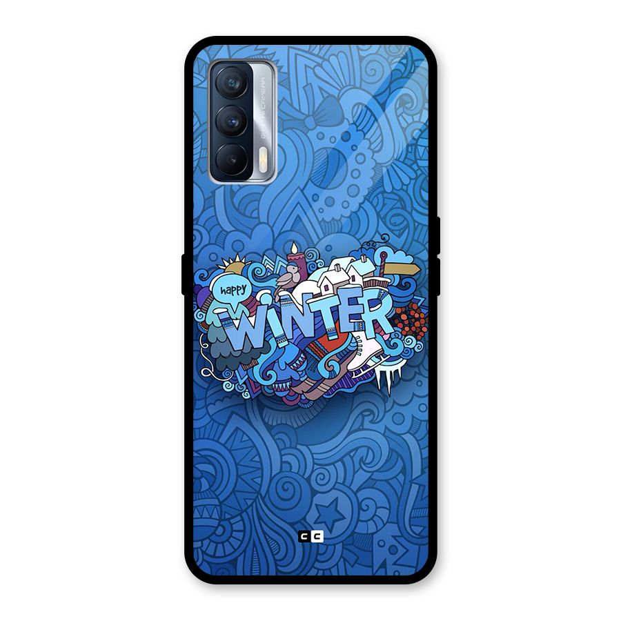 Happy Winter Glass Back Case for Realme X7