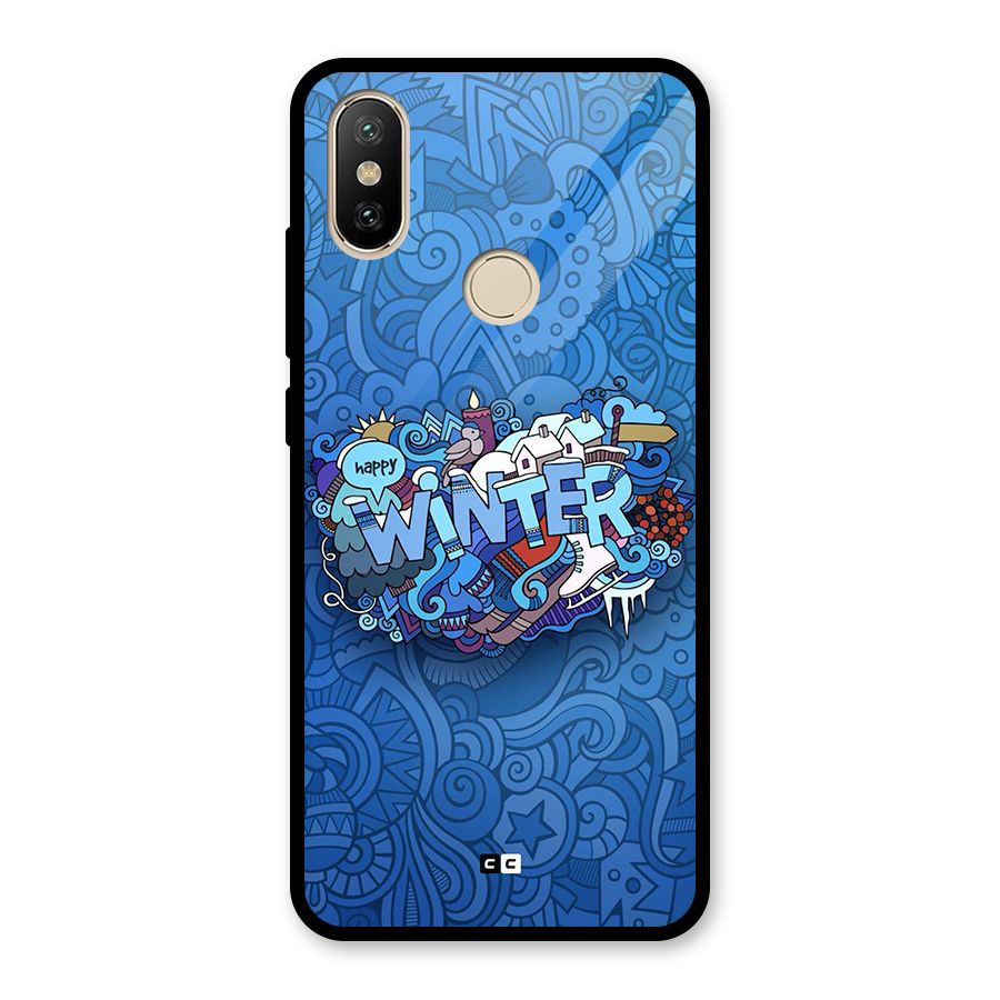 Happy Winter Glass Back Case for Redmi A2