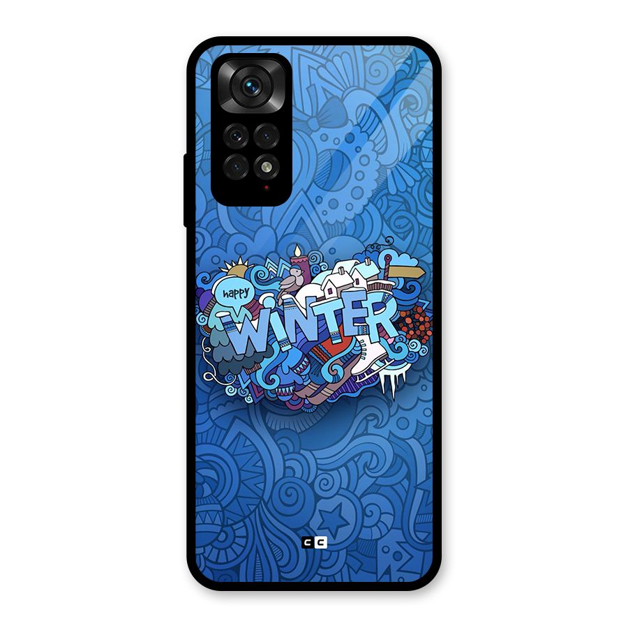 Happy Winter Glass Back Case for Redmi Note 11S