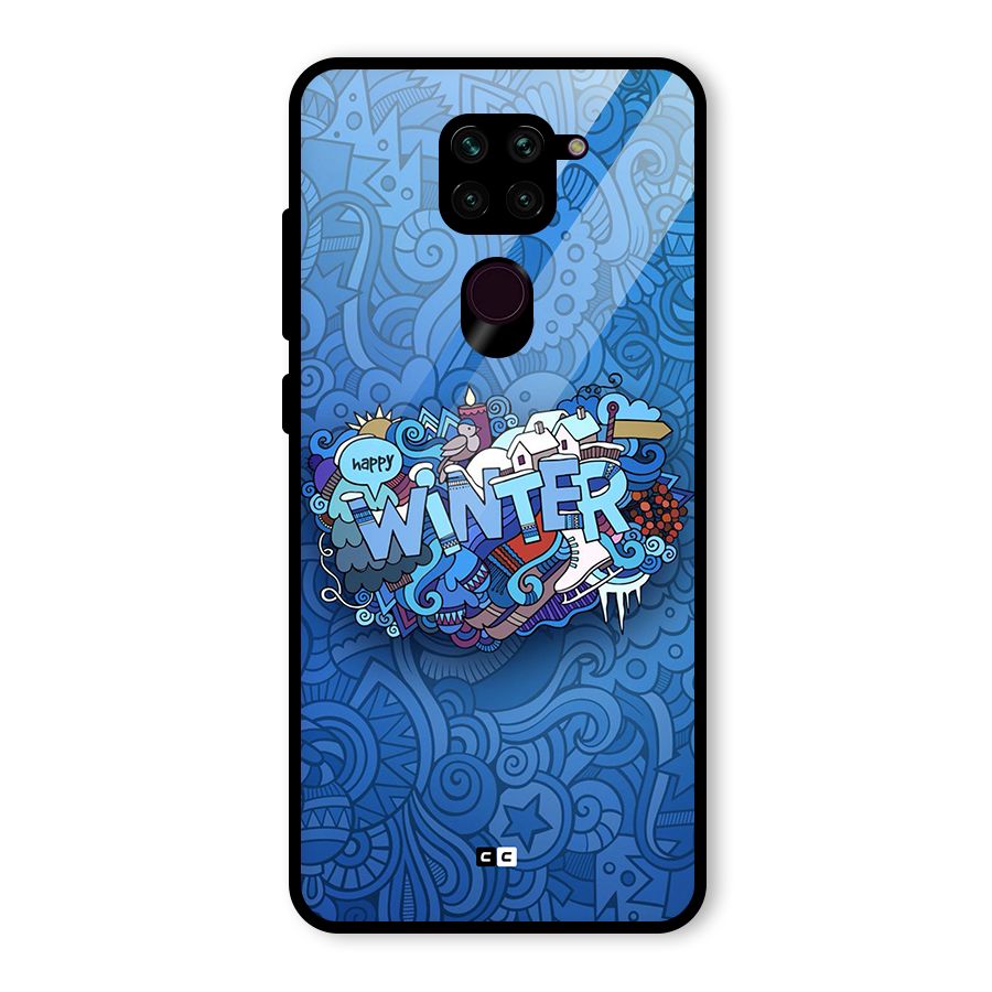 Happy Winter Glass Back Case for Redmi Note 9