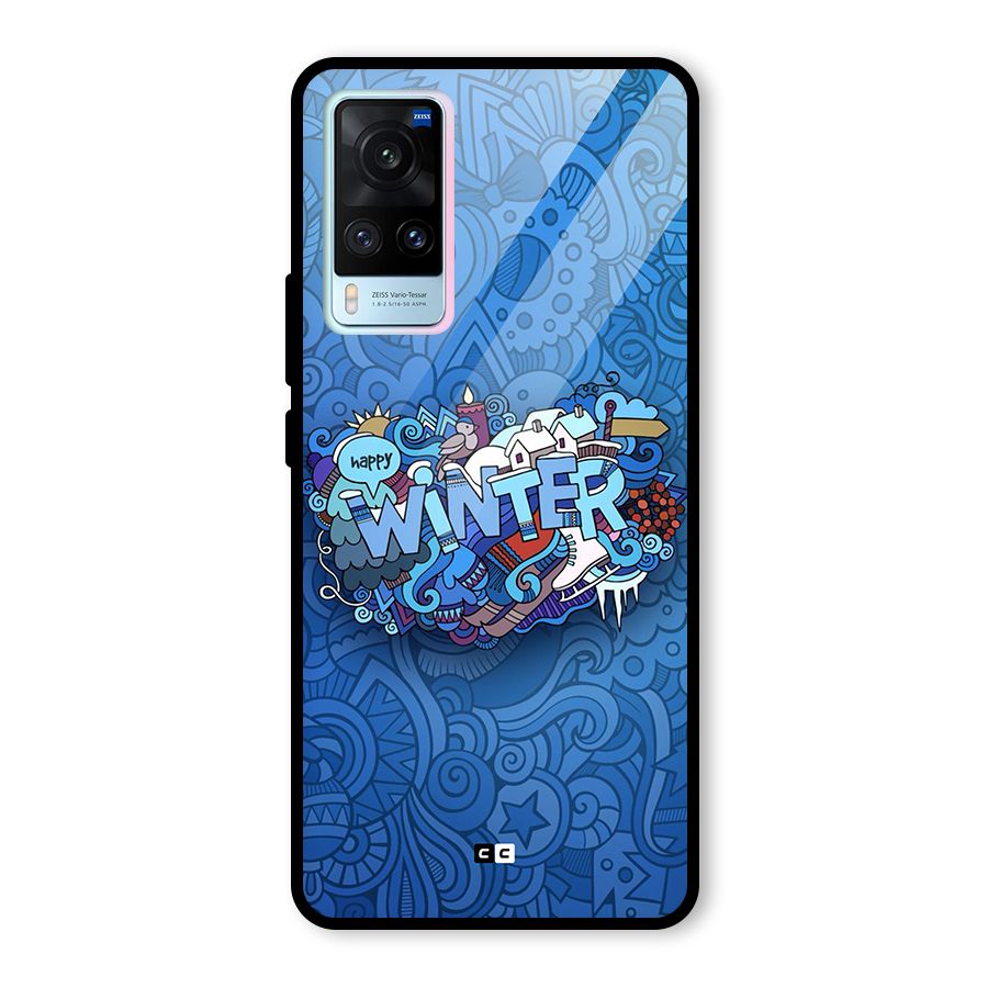 Happy Winter Glass Back Case for Vivo X60