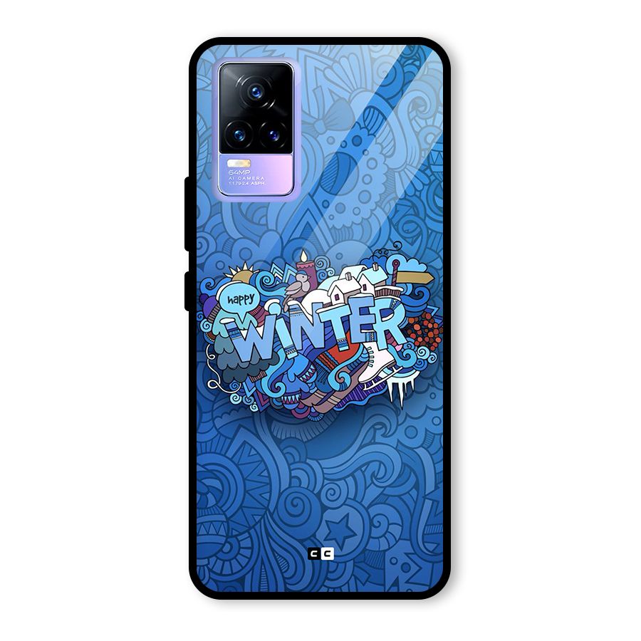 Happy Winter Glass Back Case for Vivo Y73
