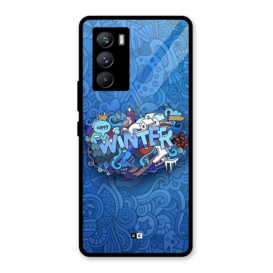 Happy Winter Glass Back Case for Vivo iQOO 9 SE
