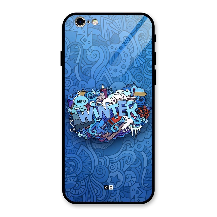 Happy Winter Glass Back Case for iPhone 6 6S