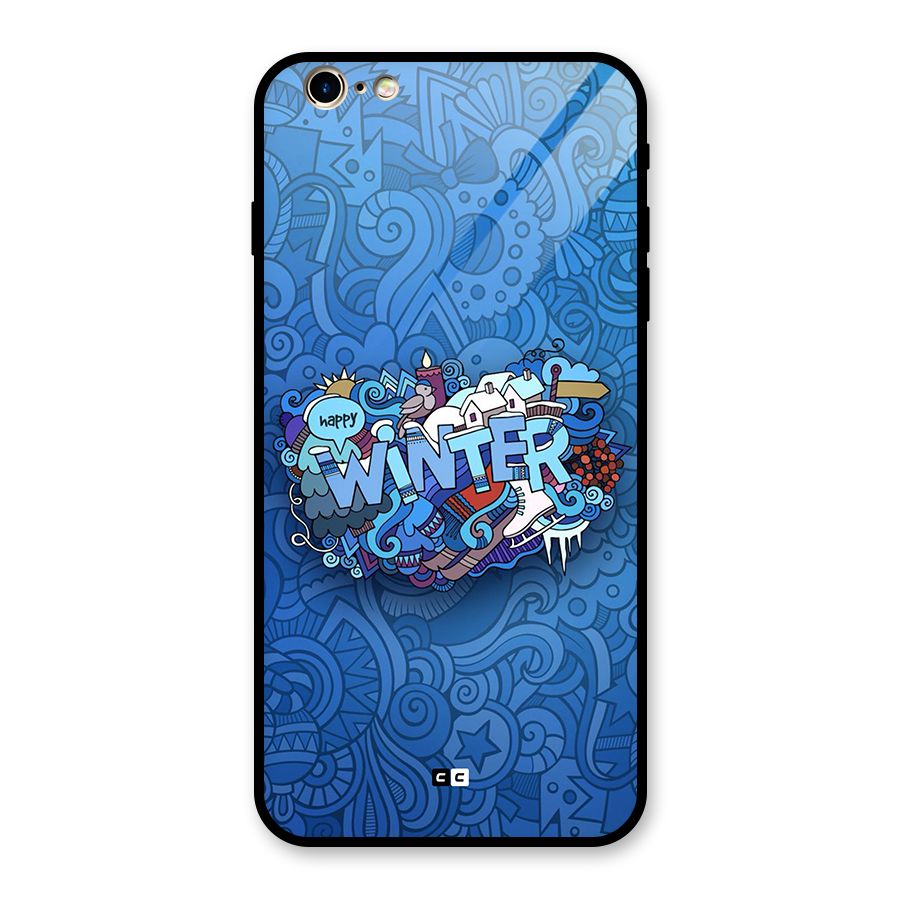 Happy Winter Glass Back Case for iPhone 6 Plus 6S Plus