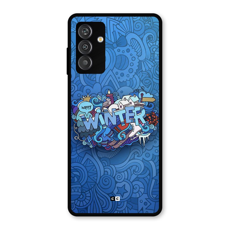 Happy Winter Metal Back Case for Galaxy F13