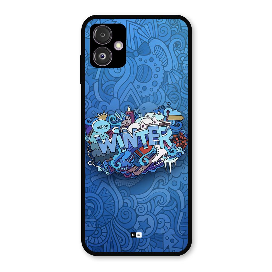 Happy Winter Metal Back Case for Galaxy F14