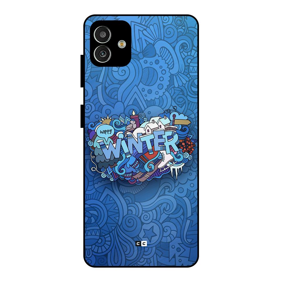 Happy Winter Metal Back Case for Galaxy M13 5G