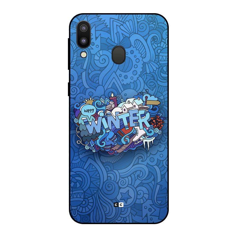 Happy Winter Metal Back Case for Galaxy M20