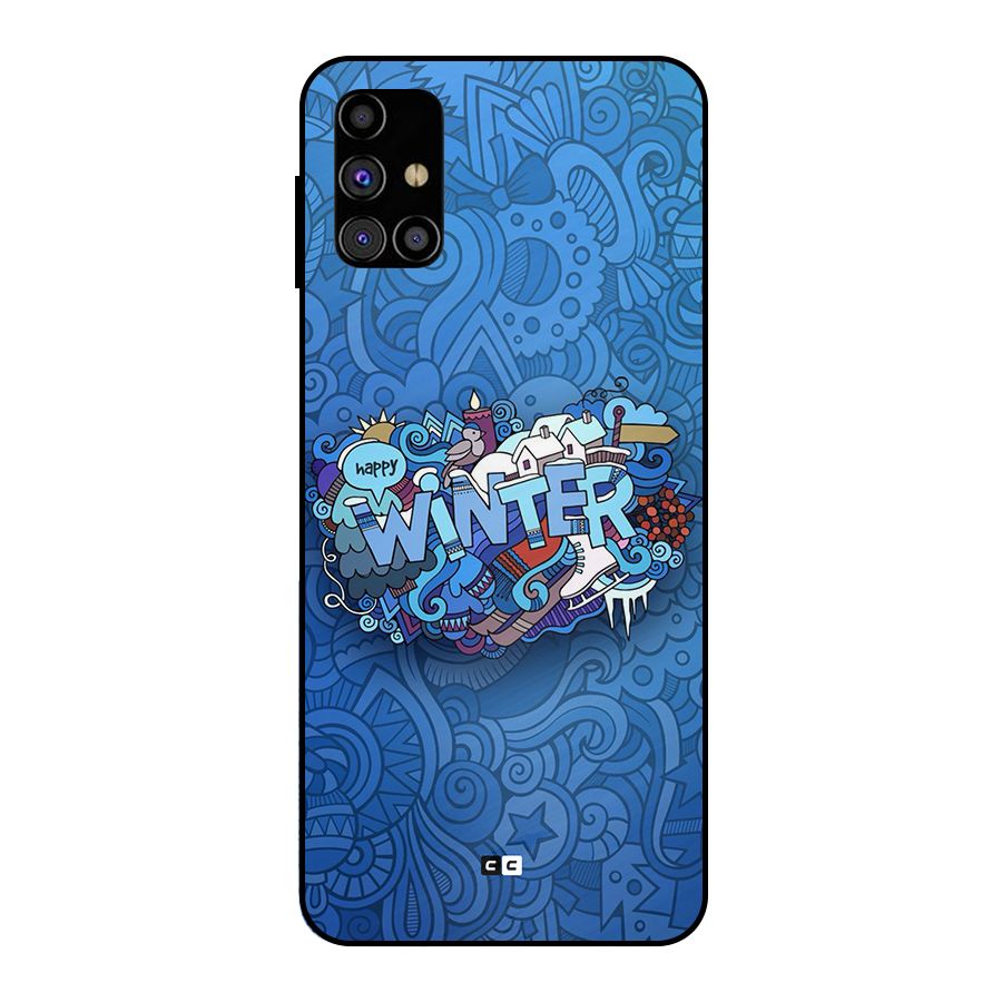 Happy Winter Metal Back Case for Galaxy M31s