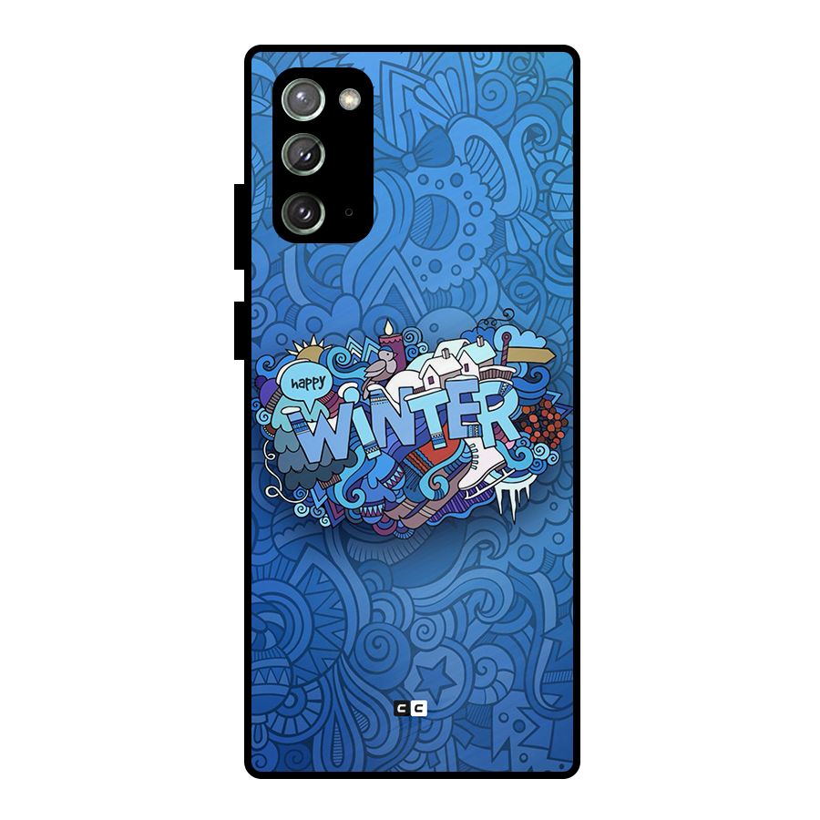 Happy Winter Metal Back Case for Galaxy Note 20