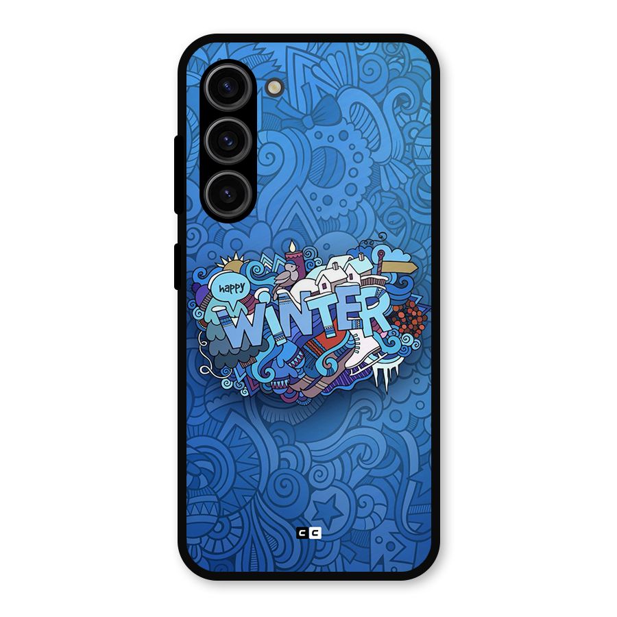 Happy Winter Metal Back Case for Galaxy S23