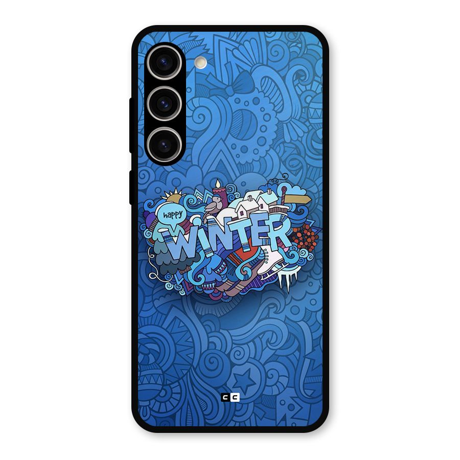 Happy Winter Metal Back Case for Galaxy S23 Plus