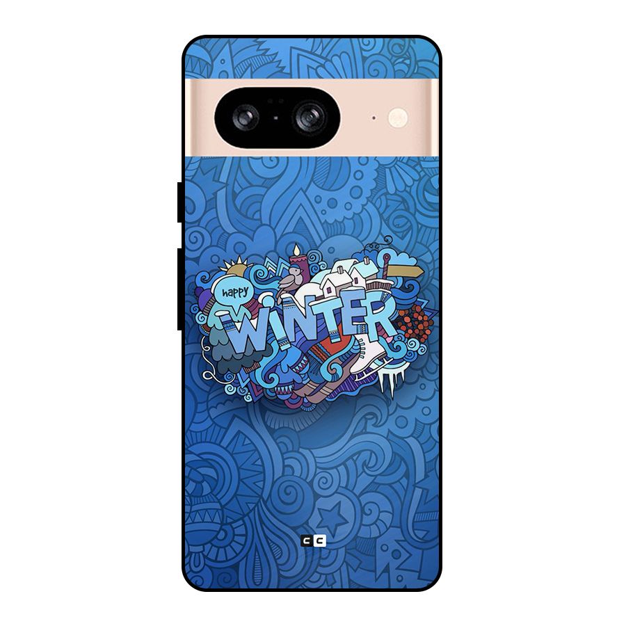 Happy Winter Metal Back Case for Google Pixel 8