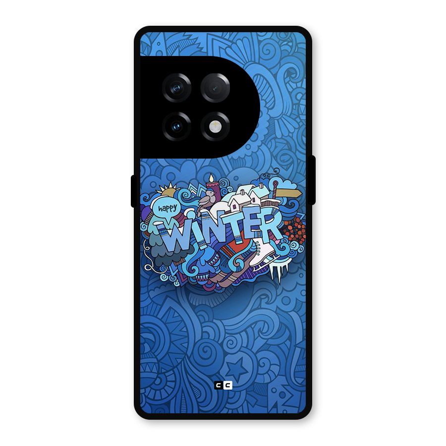 Happy Winter Metal Back Case for OnePlus 11R