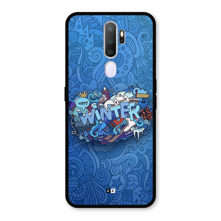 Happy Winter Metal Back Case for Oppo A5 (2020)