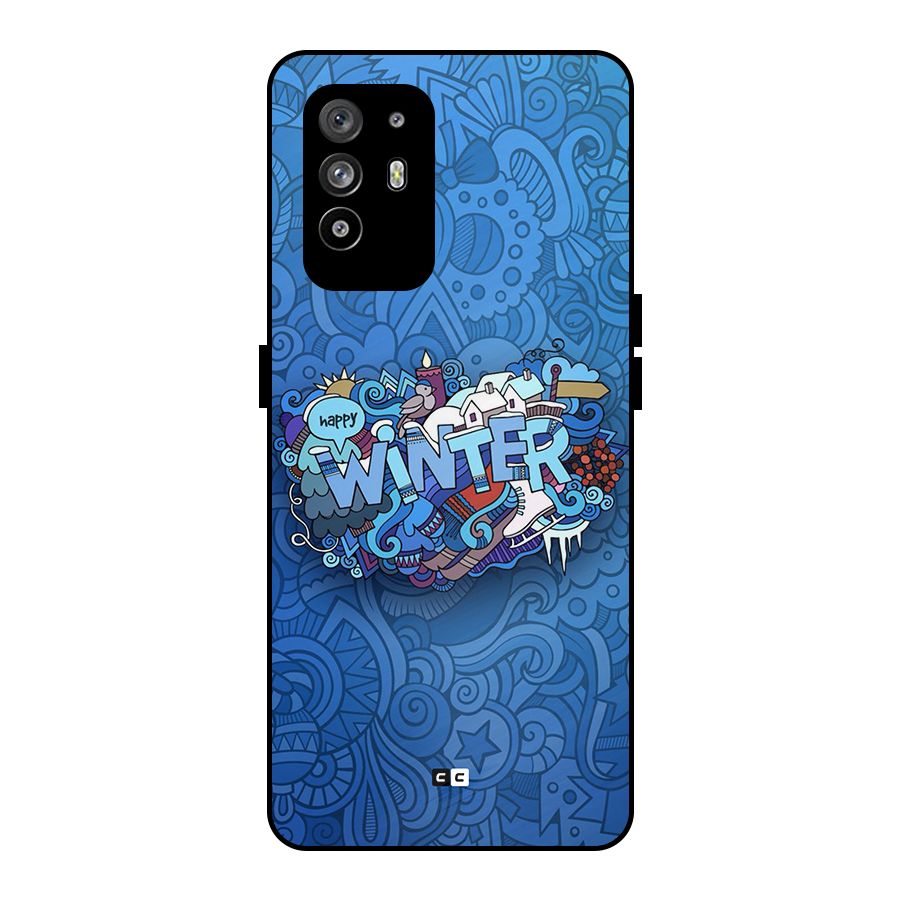 Happy Winter Metal Back Case for Oppo F19 Pro Plus 5G