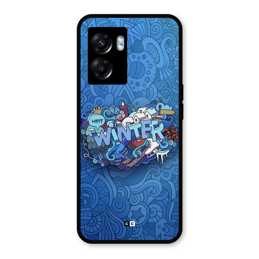 Happy Winter Metal Back Case for Oppo K10 (5G)
