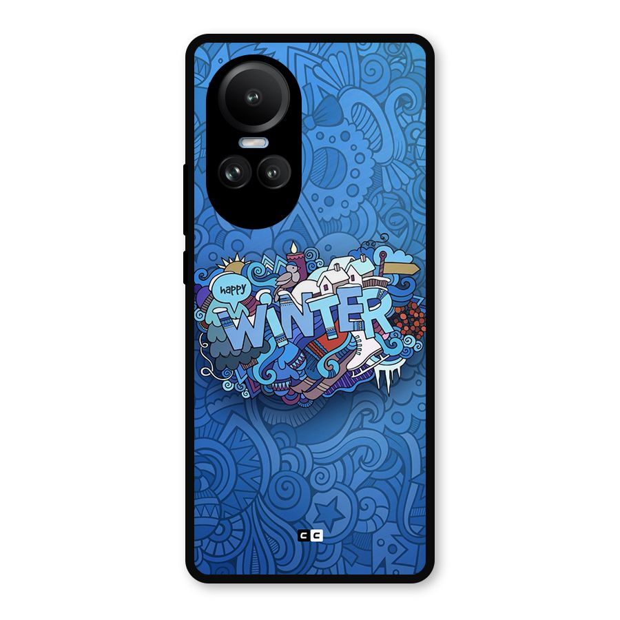 Happy Winter Metal Back Case for Oppo Reno10 Pro