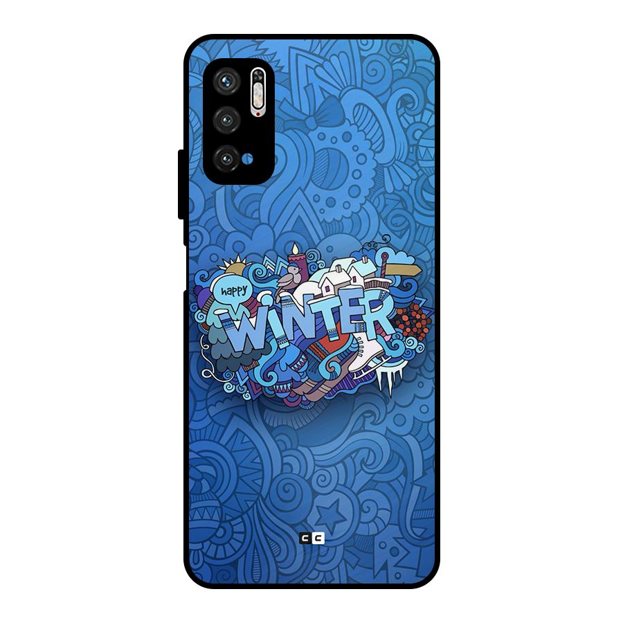 Happy Winter Metal Back Case for Poco M3 Pro 5G