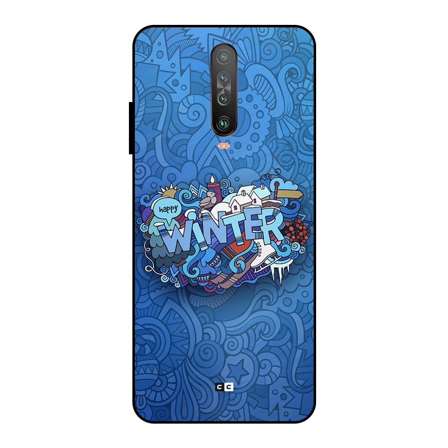 Happy Winter Metal Back Case for Poco X2
