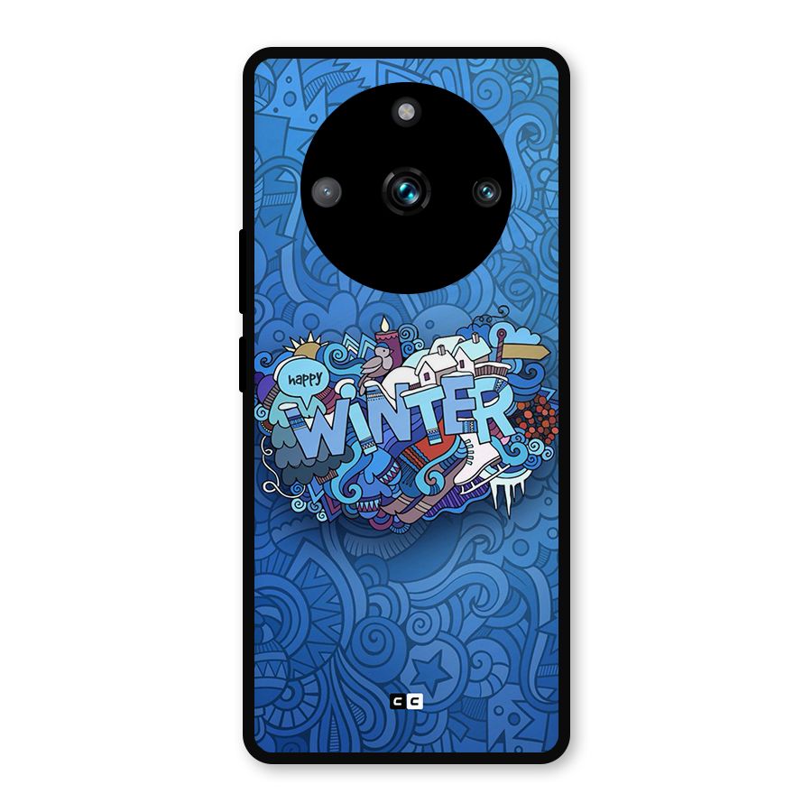 Happy Winter Metal Back Case for Realme 11 Pro