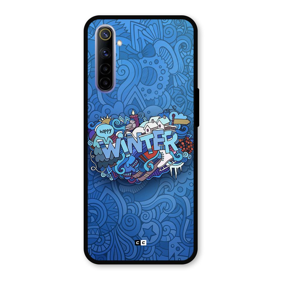 Happy Winter Metal Back Case for Realme 6i