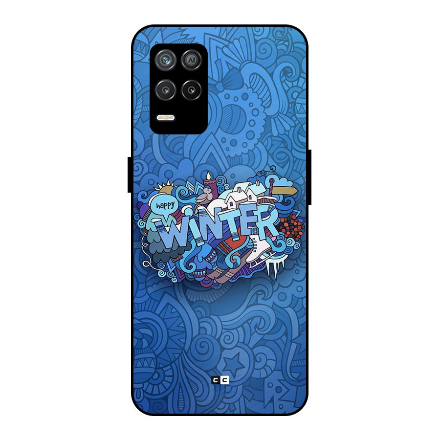 Happy Winter Metal Back Case for Realme 8 5G