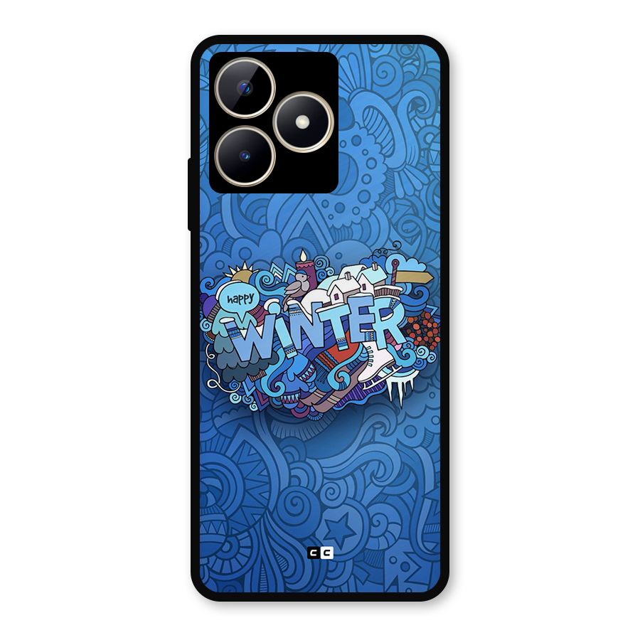 Happy Winter Metal Back Case for Realme C53