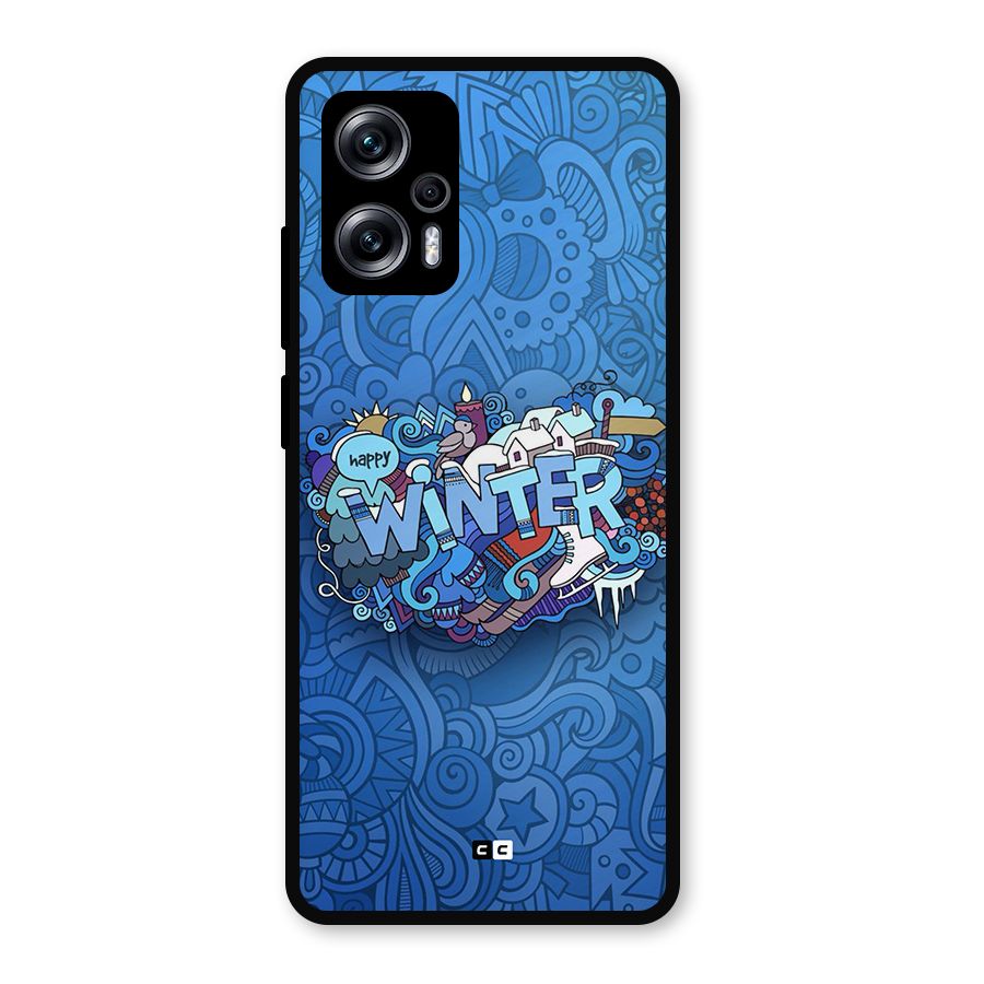 Happy Winter Metal Back Case for Redmi K50i