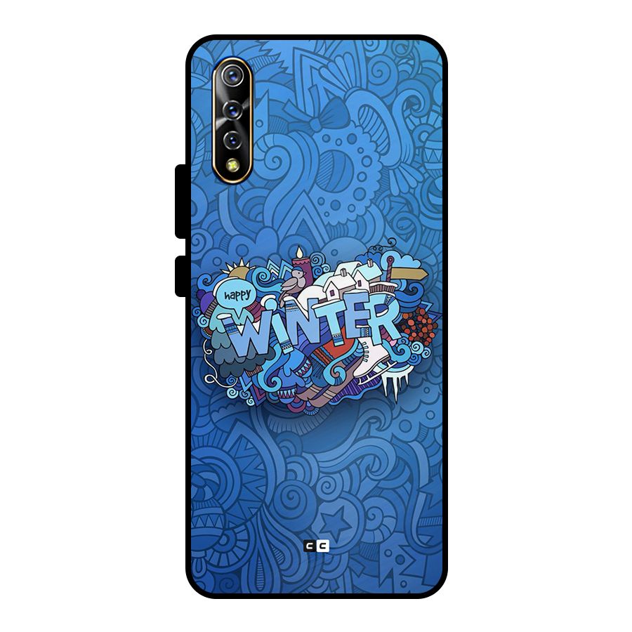 Happy Winter Metal Back Case for Vivo S1