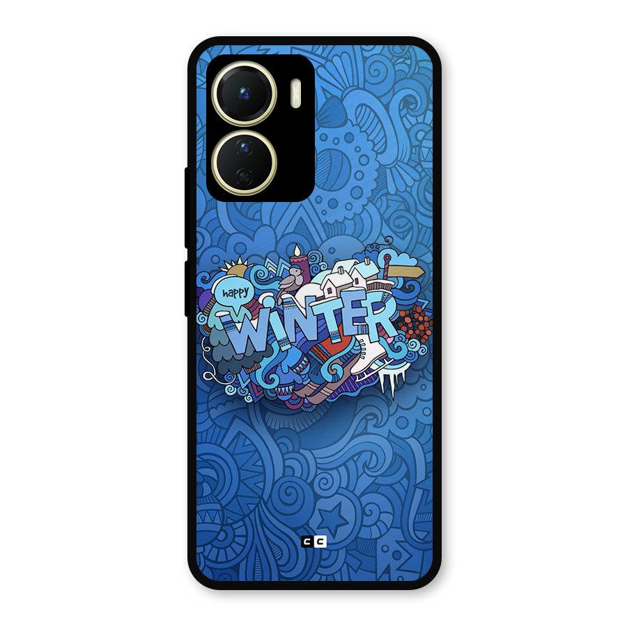 Happy Winter Metal Back Case for Vivo T2x