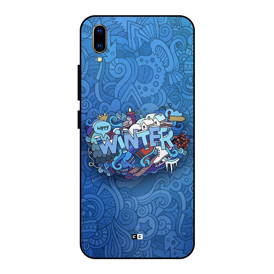 Happy Winter Metal Back Case for Vivo V11 Pro