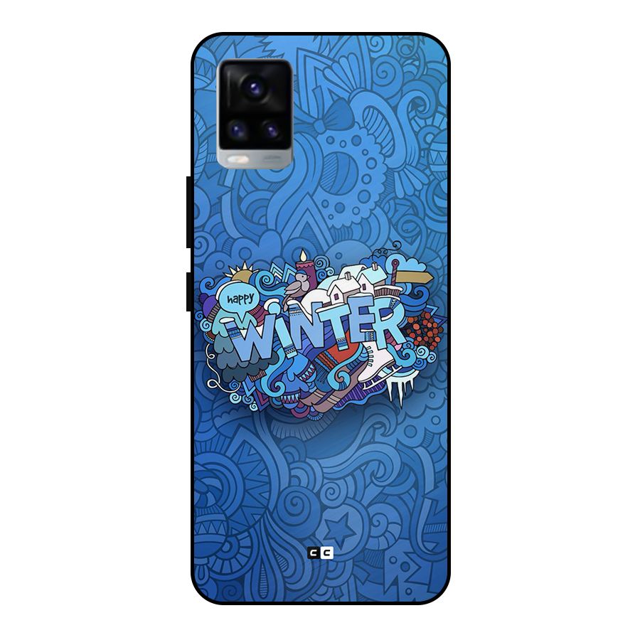 Happy Winter Metal Back Case for Vivo V20