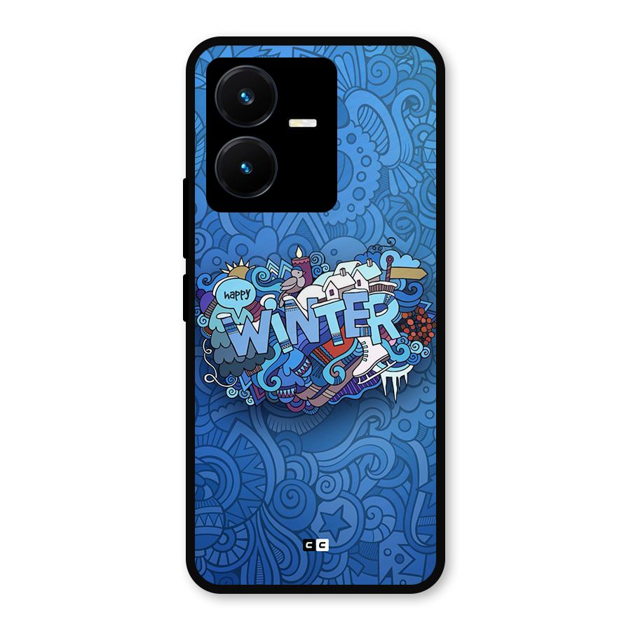 Happy Winter Metal Back Case for Vivo Y22