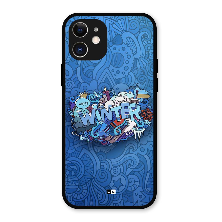 Happy Winter Metal Back Case for iPhone 12
