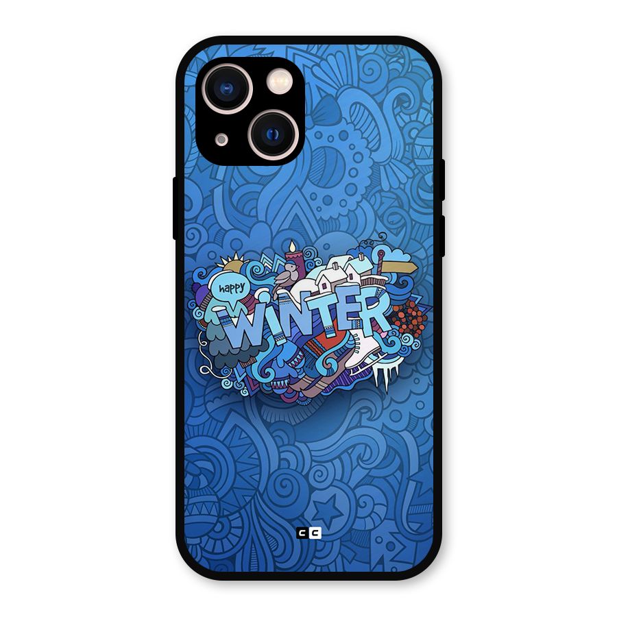 Happy Winter Metal Back Case for iPhone 13