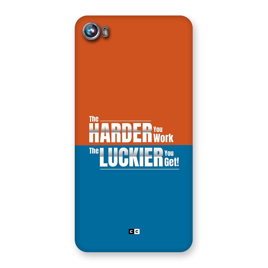 Hard Luck Back Case for Canvas Fire 4 (A107)