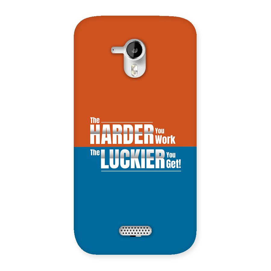 Hard Luck Back Case for Canvas HD A116