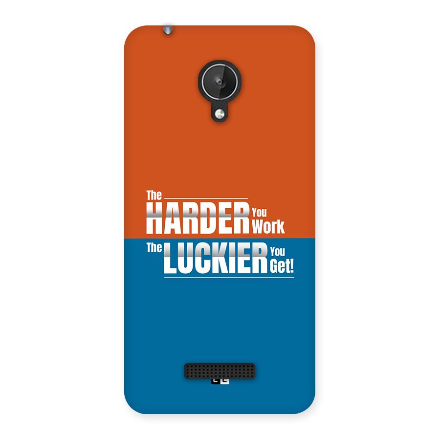 Hard Luck Back Case for Canvas Spark Q380