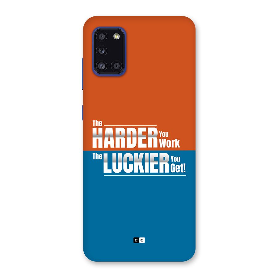 Hard Luck Back Case for Galaxy A31