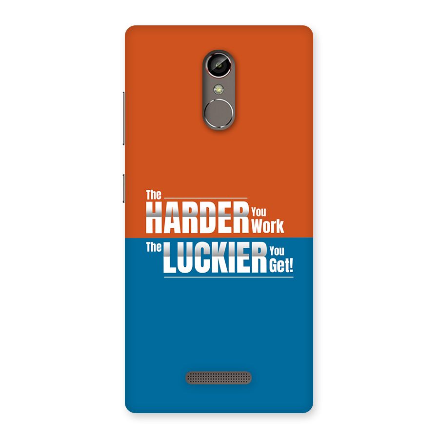 Hard Luck Back Case for Gionee S6s
