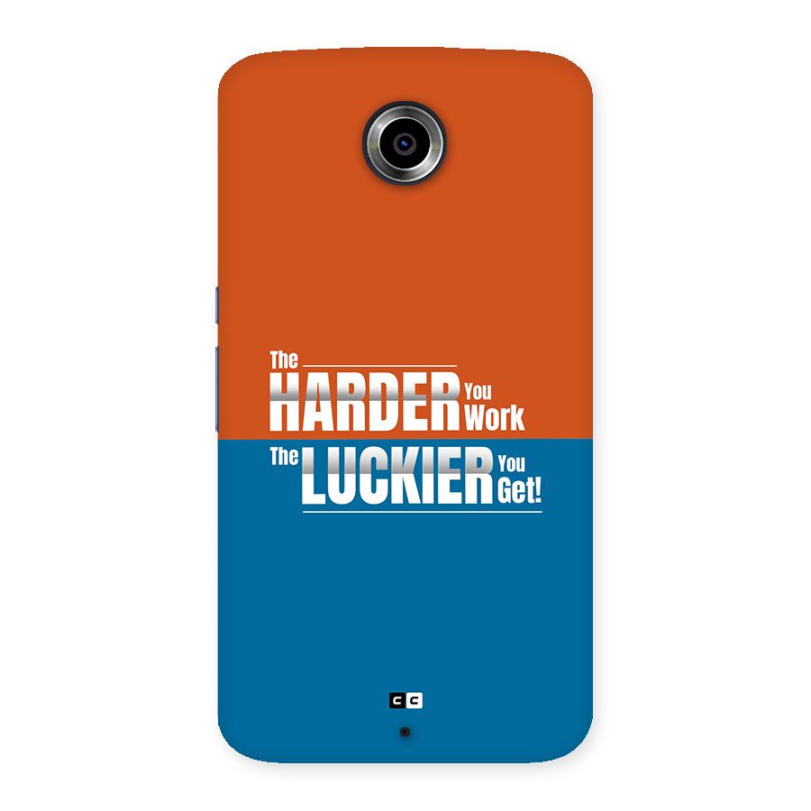 Hard Luck Back Case for Google Nexus 6